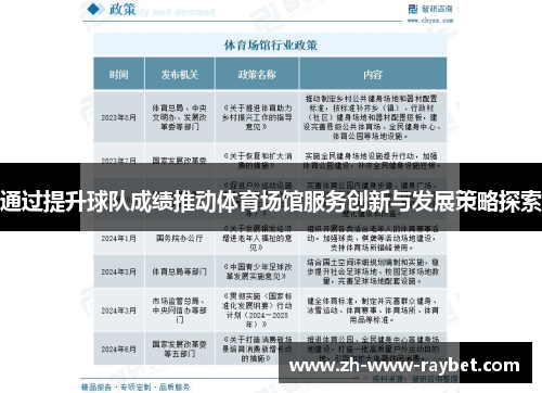 通过提升球队成绩推动体育场馆服务创新与发展策略探索 通过提升球队成绩推动体育场馆服务创新与发展策略探索