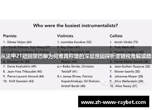 从法甲21冠回望巴黎为何难再称雄的深层原因探析逻辑视角解读路 从法甲21冠回望巴黎为何难再称雄的深层原因探析逻辑视角解读路